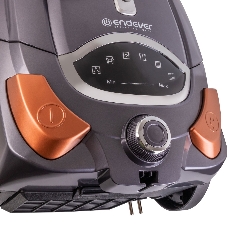 Пылесос Endever SkyClean VC-250 фиолетово-серый/оранжевый, 450/2000 Вт, уборка сухая, пылесборник мешок 3,5 л