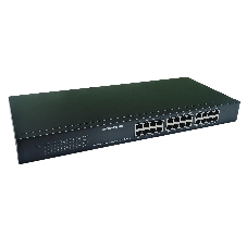 Коммутатор неуправляемый NEOMAX NMS-124P-100-SR, 24 порта 100 Mbps, металл Rack