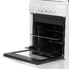 Плита газовая DeLuxe 506040.05 г (крышка) белый, конфорок 4 шт, духовка 54 л, 50 см x 85 см x 60 см