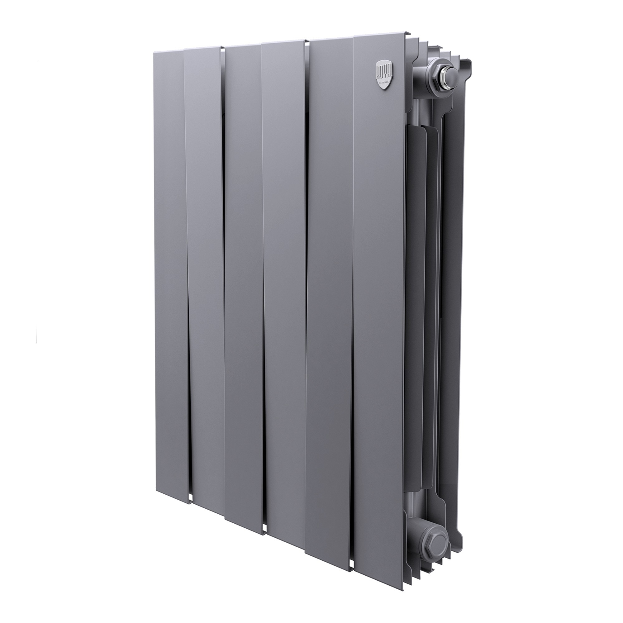 Радиатор биметаллический Royal Thermo PianoForte 500 серебристый - 6 секц.