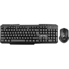 Комплект клавиатура+мышь Defender Jakarta C-805 беспроводной, USB, 1600 DPI, чёрный