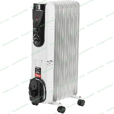 Обогреватель масляный Centek CT-6200 (7 секций) белый, 700/1000/1500 Вт, 15 м2, термостат