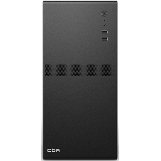 Компьютерный корпус CBR mATX Minitower V201, без БП, 2хUSB 2.0, HD Audio+Mic, черный PCC-MATX-V201-WPSU
