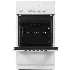 Плита газовая DeLuxe 506040.05 г (крышка) белый, конфорок 4 шт, духовка 54 л, 50 см x 85 см x 60 см