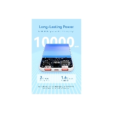 Портативный аккумулятор Vention 10000mAh(M/C-A/A)22.5W белый с LED Дисплеем