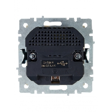 Розетка 1-местная IEK BRITE РЮш10-2-БрКр (BR-R14-16-U21-D31-K10) с заземлением, с защитными шторками, 16А, с USB A+A 5В 3,1А, бежевый