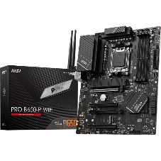 Материнская плата MSI PRO B650-P WIFI, AM5, AMD B650, 4xDDR5, 6xSATA, 2xM.2 (PCIe 4.0), 2xPCIe 4.0 x16, 2xPCIe 3.0 x16, 1xHDMI, 1xDP, 1x2.5Gb LAN, Wi-Fi, Bluetooth, 1xUSB-C 20Gbps, 3xUSB-A 10Gbps, 4xUSB-A 5Gbps, 3x3.5 мм, 7.1, чёрный, ATX