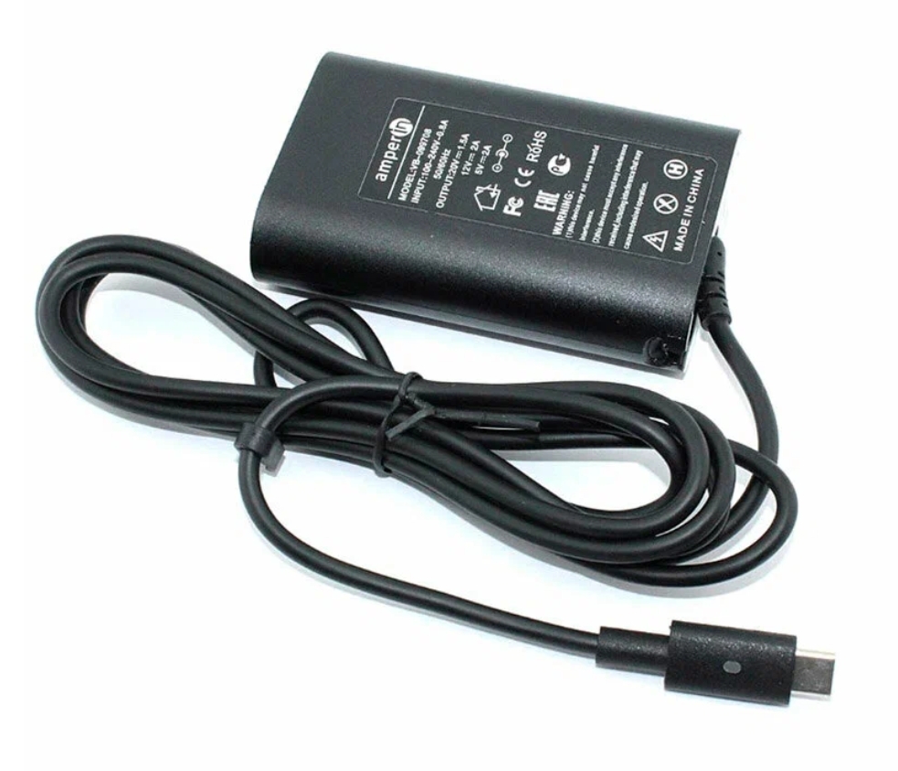 Блок питания (сетевой адаптер) Amperin 5V 3A - 20V 4.5A 90W Type-C, тонкий корпус