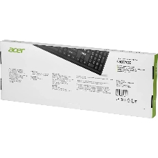Клавиатура проводная Acer OKW120, USB, черный