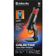 Микрофон DEFENDER (64625) Galactar GMC 250 USB, LED, провод 1.5 м