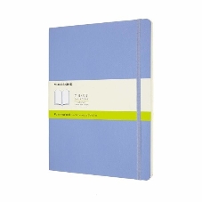 Блокнот Moleskine CLASSIC SOFT QP623B42 XLarge 190х250 мм, 192 страниц, нелинованный, мягкая обложка, голубая гортензия