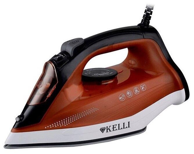 Утюг Kelli KL-1635 коричневый, 2600 Вт, 100 г/мин, 320 мл