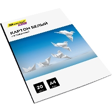 Картон белый Silwerhof мелованный 20л. A4 Create 240г/м2 обл.мел.картон ПЭТ 200x280мм