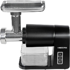 Мясорубка электрическая Hiberg MG 990 B черный, 2000 Вт, 2.0 кг/мин, реверс, защита от перегрузки, насадки - 6