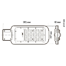 Светильник светодиодный JazzWay PSL 07 50Вт 5000К IP65 AC180-260 уличный ДКУ