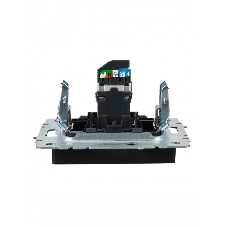 Розетка компьютерная IEK BRITE РК10-БрГ RJ45 кат.5E графит