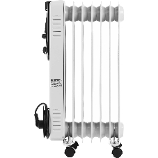 Обогреватель масляный Centek CT-6200 (7 секций) белый, 700/1000/1500 Вт, 15 м2, термостат