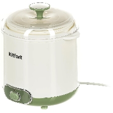 Йогуртница Kitfort KT-2005 20Вт 1б. 1500 мл белый/зеленый