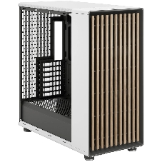 Компьютерный корпус без блока питания Fractal Design North XL TG Dark Tint, Full-Tower, 3x140мм, 2xUSB-A 3.2 + 1xUSB 3.2 Type-C E-ATX, ATX, mATX, mITX Wood panel, Chalk белый