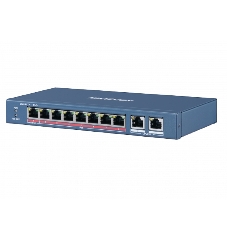 Коммутатор iFLOW F-SW-EU410HPOE-V, 8×100 Мбит/с PoE + 2×1 Гбит/с, неуправляемый