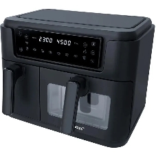 Аэрофритюрница Steba HF 9501 DUO черный, 2400 Вт, 9,5 л, сенсор, 10 программ
