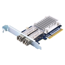 Сетевая карта QNAP QXP-16G2FC Dual-port Fiber Channel adapter, 2 x 16 Gb/s SFP +, PCIe Gen3 x8. For QTS OS ONLY