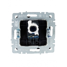Розетка компьютерная IEK BRITE РК10-БрГ RJ45 кат.5E графит