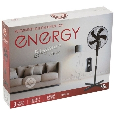 Вентилятор Energy ELEGANCE EN-1626 чёрный, напольный, 45 Вт, 3 скорости, 40 см