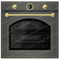 Духовой электрический шкаф Zigmund & Shtain E 166 B черный/бронза