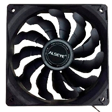 Вентилятор для корпуса Alseye S120-F черный, 120 мм, 1700 об/мин, 33.8 дБ, 4 pin