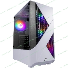 Компьютерный корпус 1STPLAYER FIREROSE F3-A белый, ATX, TG, 4x120мм LED fans inc.