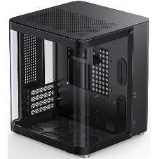 Корпус без блока питания Корпус JONSBO TK-1 Black 2.0 MATX без БП, mini-ITX, micro-ATX, черный