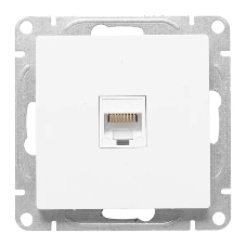 Механизм розетки RJ45 (cat5) EKF UP1-SOW-RJ45-5 белый Эпика