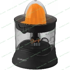 Соковыжималка Scarlett SC-JE50C09 черный/оранжевый, цитрусовая, 25 Вт, 700 мл, механическое