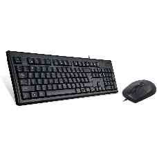 Комплект клавиатура+мышь A4Tech KRS-8372 проводной, USB, 1200 DPI, чёрный