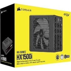 Блоки питания/ Power Supply Corsair HX1500i, Model RPS0132, 1500W 80+ Platinum (ATX, 3.1, PCIe 5.1, Full modular, 1x24(20+4)pin, 2x8-Pin to 12V-2x6 Cable, 3x4+4-pin CPU +12V (EPS), 6x4-pin Molex, 4x6+2-pin PCIe, 8xSATA3, 1xUSB Type-C, Active, 140x140mm, 150x200x86mm, APFC, Power cable-EU, black)