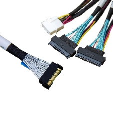 Кабель Amphenol RMC74-2464 Cable MCIO x8 74P (прямой Straight Type) -TO- 2* U.2 (SFF-8639), L:80cm (CMC239) Кабель Amphenol RMC74-2464 Cable MCIO x8 74P (прямой Straight Type) -TO- 2* U.2 (SFF-8639), L:80cm (CMC239)