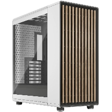 Компьютерный корпус без блока питания Fractal Design North XL TG Dark Tint, Full-Tower, 3x140мм, 2xUSB-A 3.2 + 1xUSB 3.2 Type-C E-ATX, ATX, mATX, mITX Wood panel, Chalk белый