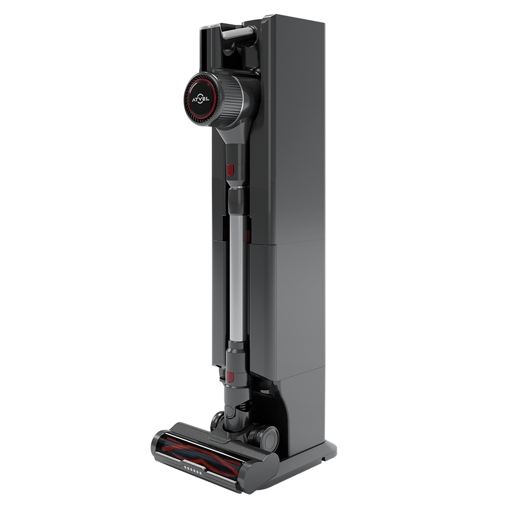 Пылесос вертикальный Atvel G9 Pro Base серый, питание от аккумулятора, 422 Вт, уборка сухая, пылесборник 1 л
