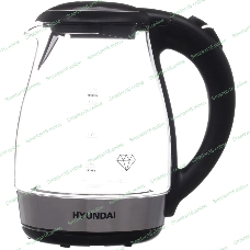 Чайник электрический Hyundai HYK-G2030 1.7 л, 2200 Вт, черный (корпус: стекло)