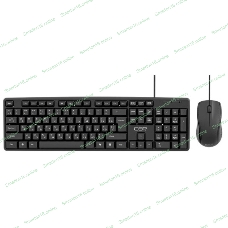 Комплект клавиатура+мышь CBR KB-SET 709 проводной, USB, 1000 DPI, чёрный