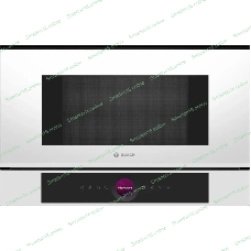 Микроволновая печь встраиваемая Bosch BFL7221W1 белый, 21 л, 900 Вт, переключатели - поворотный механизм/сенсор