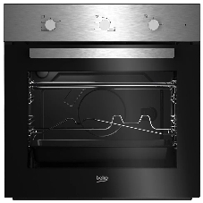 Газовый духовой шкаф Beko BBIGT21100X с откидным электрическим грилем; автоматический электроподжиг; поворотные переключатели; металлические направляющие; объем - 72л; 3 стекла дверцы; 1 решетка; 1 противень; вертел. Цвет нержавеющая сталь; Материал панели управления Металл	нержавеющая сталь