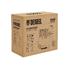 Компрессор безмасл. малошумный Denzel DLP -3000/50, 3 кВт, 2х1,5 кВт,50 л, 2850 об/мин,500 л/мин