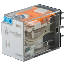 Реле 5A 4CO 24VDC тест кнопка LED