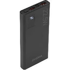 Портативный аккумулятор Digma DGPF10A 10000mAh QC3.0/PD3.0 22.5W 5A 2xUSB-A/USB-C черный
