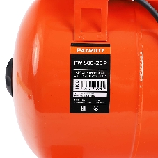Насосная станция PATRIOT PW 800-20 P, пластик, 20 л, 800 вт.