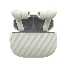 Наушники TWS More choice БВ37 белый/серый, внутриканальные, Bluetooth, сенсорное управление, до 4 ч