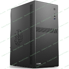 Компьютерный корпус CBR mATX Minitower V203, без БП, 1хUSB 3.0, 1хUSB 2.0, HD Audio+Mic, черный PCC-MATX-V203-WPSU