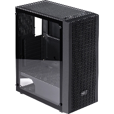 Корпус без блока питания PCCOOLER MA100 MESH BK, Mesh Mid Tower, черный, TG, 0.4 SPCC, 3x120мм ARGb ATX, mATX, mITX 160/310/180мм 2x2.5